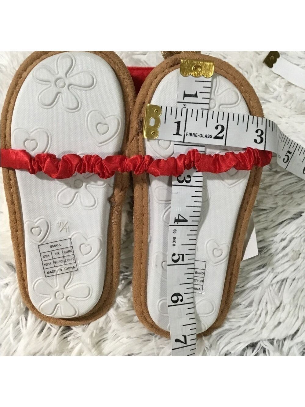 Elli by Capellini of New York Santa squad  slippers & eye mask girls S - Picture 7 of 9
